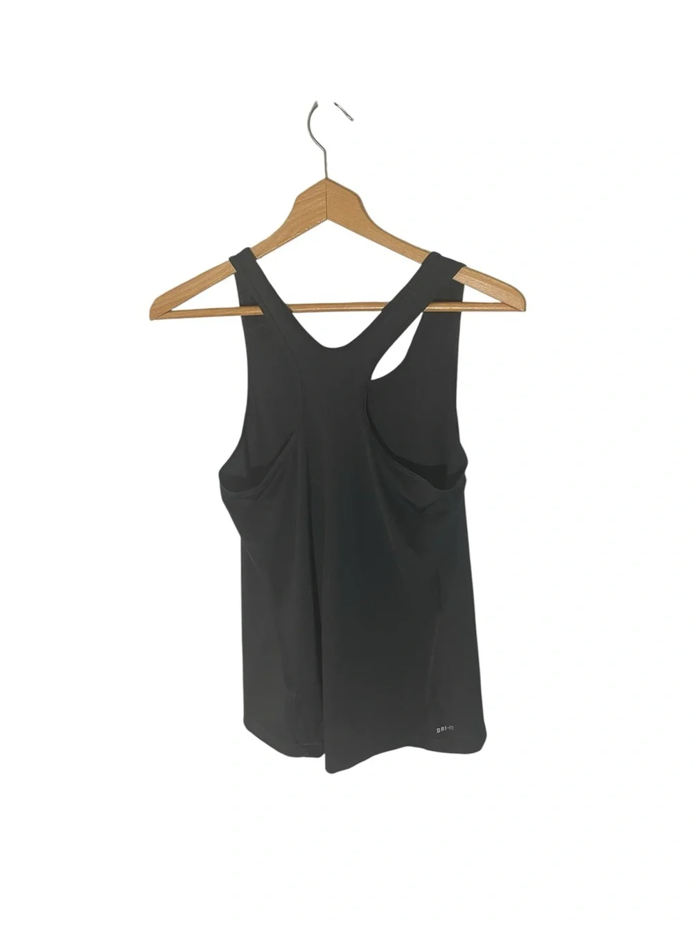 G9 Nike Pro Black Racerback Athletic Tank with Silver Patterned Swoosh